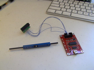 Bus Pirate connected to OLED Display