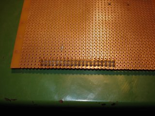 Perfboard with long pins