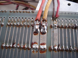 Repaired solder joints