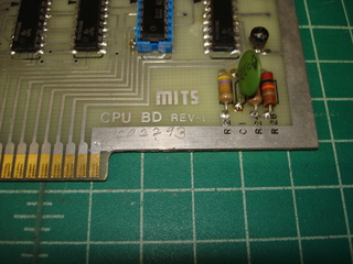 CPU board, serial number