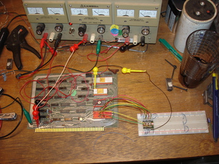 Initial testing of the Identicon 8080 CPU board