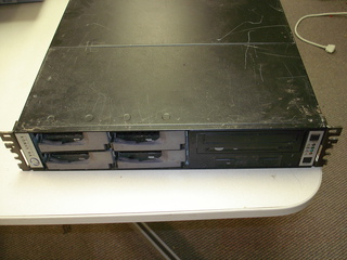 VA Linux server, dirty, front