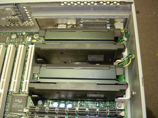 Pair of 550 MHz Pentium III processors